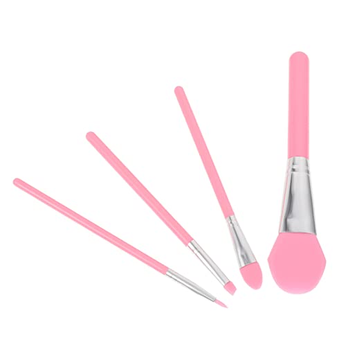 DECOMELODY 4stücke Silikon Pinsel Für Make-up Anwendung Foundation Gesichtsmaske Augenbrauen Mit Kunststoffgriff Für Kosmetik Von Frauen von DECOMELODY