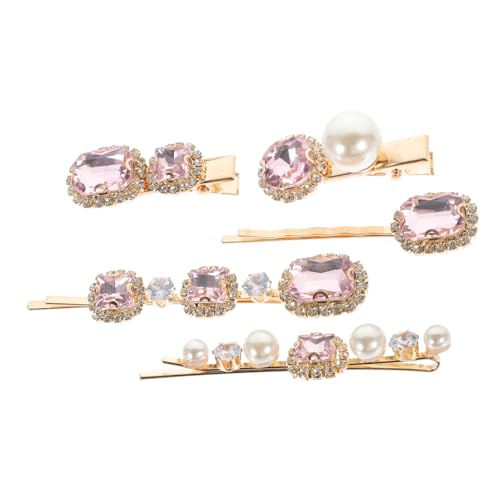 DECOMELODY 5 Stück Strass Haarklammern für Frauen Metall Haarspangen Funkelnde Haarclips Sicherer Halt Modisch für Alltag und Festliche Anlässe von DECOMELODY