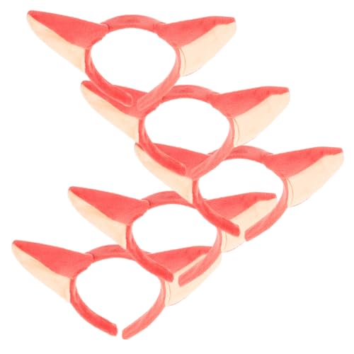 DECOMELODY 5 Stück Teiliges Foxes Ohr Haarband Niedliches Party Haarschmuck Accessoire Einzigartiges Stirnband mit Fuchsohren Geeignet für Mädchen Cosplay Geburtstags und Weihnachtsfeiern von DECOMELODY