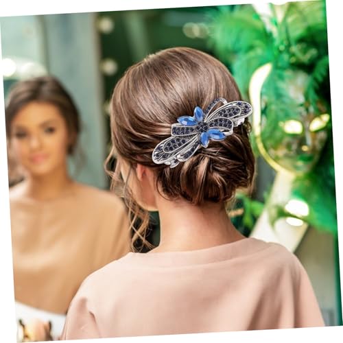 DECOMELODY 5 Stück Teiliges Französischer Haarschmuck mit Funkelnden Strasssteinen Automatische Feder haarspangen für Frauen und Mädchen Eleganter Haarschmuck für Hochzeit Party und Alltag von DECOMELODY