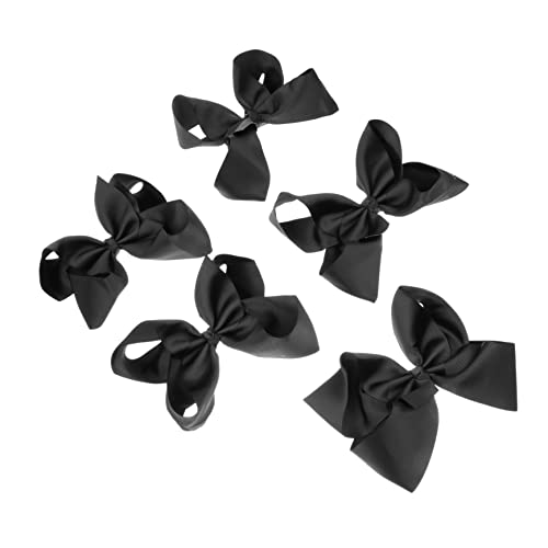 DECOMELODY 5 Stück Teiliges Haarschleifen Haarspangen mit Schleifen Design Farbenfroher Haarschmuck für Mädchen Robuste Haarclips für Alltag und Aktivitäten von DECOMELODY