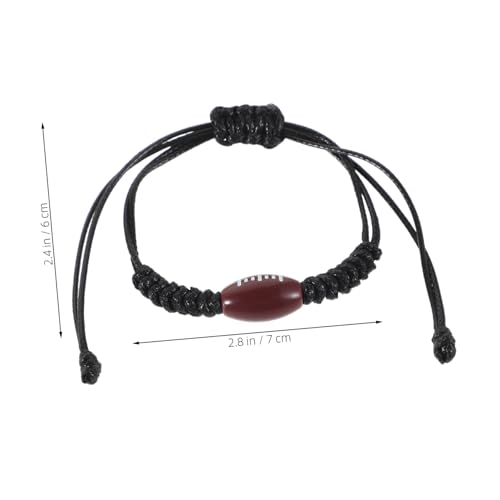 DECOMELODY 5 Stück Teiliges Verstellbares Rugby Armband für Damen und Mädchen Langlebige Polyester Sportarmbänder Vielseitiges Design Fan Zubehör für Rugby und Sportbegeisterte von DECOMELODY