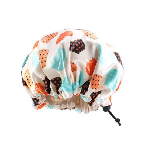 DECOMELODY 5 Stück Verstellbare Schlafhauben aus Satin Elastisch und Atmungsaktiv Schützende Haarhaube für Hause Bequem und Leicht Passend für Mädchen Gemischte Designs von DECOMELODY