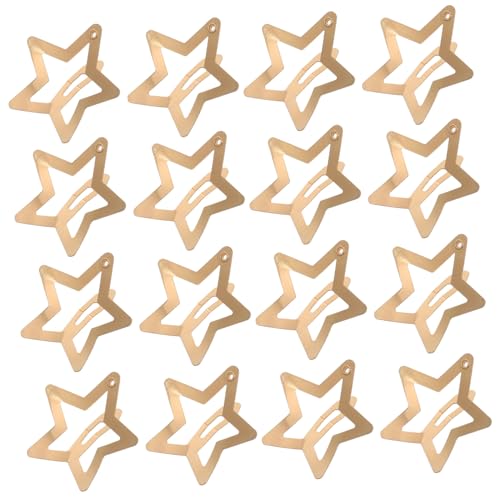 DECOMELODY 50 Stück Metall Haarspangen Damen Sternform Rutschfeste Trendige Haarclips Silberfarbene Styling Accessoires Für Alltag Party Hochzeit von DECOMELODY