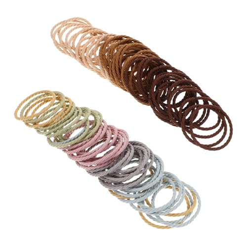 DECOMELODY Boxen Weiche Haargummis Mit Klarsichtbox Rutschfeste Bequeme Und Dehnbare Haargummis Für Haartypen Im Praktischen Für Damen Und Mädchen von DECOMELODY