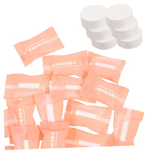 DECOMELODY 50stücke Komprimierte Handtücher Tabletten Einweg-waschlappen Für Reisen Outdoor Hochwertige Materialien Leicht Und Tragbar von DECOMELODY