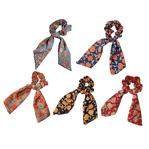 DECOMELODY 5stücke Haargummis Schal Elastische Haargummis Für Frauen Verstellbare Haarbänder Im Boho Stil Praktische Für Alltag Zufällige Farben DECOMELODY 5stücke Haargummis Schal Elastische Haargummis Für Frauen Verstellbare Haarbänder Im Boho Stil Praktische Für Alltag Zufällige Farben von DECOMELODY