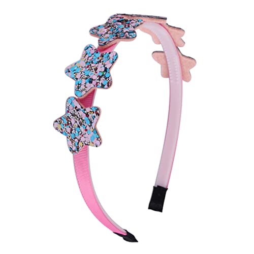 DECOMELODY 5stücke Haarreifen Mit Stern- Junge Mädchen-stirnband Aus Kunststoff Kopfschmuck Für Junge Mädchen Schöner Kopfschmuck Kinderkopfbedeckung von DECOMELODY