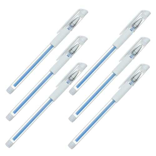 DECOMELODY 6 Stück Beauty Pen Stirnband Augenbrauenstift Handgemalter Stift Schlüsselanhänger Kunststift Markierstift Beauty Marker Pen Haarloses Reinigungspad Pigmentmischer Kunststoff von DECOMELODY