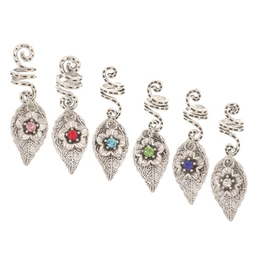 DECOMELODY 6 Stück Teiliges Dreadlocks Haarschmuck Dekorative Haar Ringe aus Stylische Braids Accessoires für Mädchen Vielseitige Zopfschmuck für Partys und Alltag von DECOMELODY