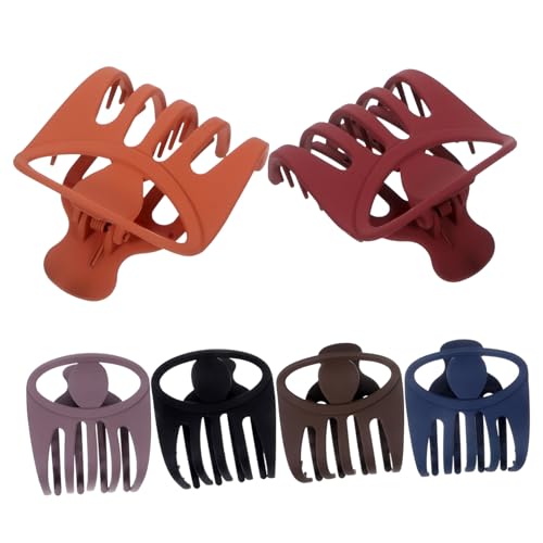 DECOMELODY 6 Stück Teiliges Französische Haarklammern für Frauen Rutschfeste Haarklammern aus Robustem PC Material für Dickes und Dünnes Haar Vielseitig für Verschiedene Frisuren und von DECOMELODY