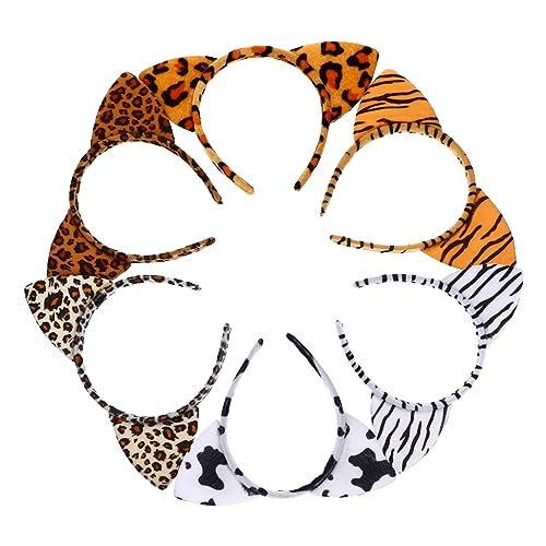 DECOMELODY 6 Stück Teiliges Katzenohren Haarreifen Niedliche Tierohren Haarschmuck für Cosplay Zubehör für Partys und Kostüme von DECOMELODY