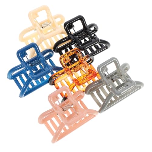 DECOMELODY 6 Stück Teiliges Kleine Halbrunde Resin Haarklammern Haarspangen Haarfestiger Haarklammer für Damen und Mädchen Modischer Haarschmuck für Alltag Party Geburtstag und Festliche von DECOMELODY