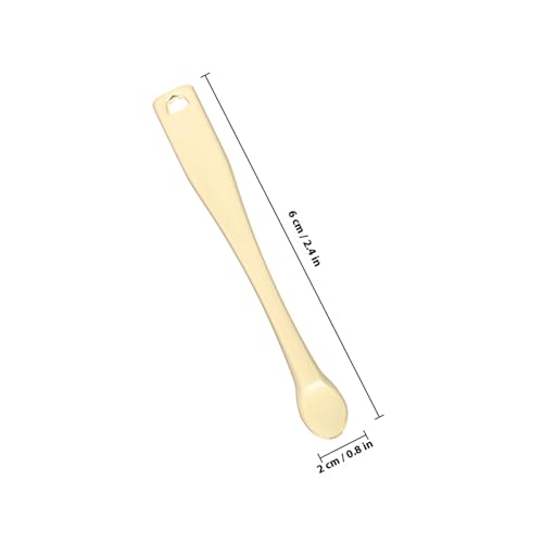 DECOMELODY 6 Stück Teiliges Metall Kosmetikspatel Gesichtssalben Löffel Edelstahl Elektrisch Vergoldet Silber Gold für Saubere Hygienische Cremeentnahme und Gleichmäßiges Auftragen von DECOMELODY