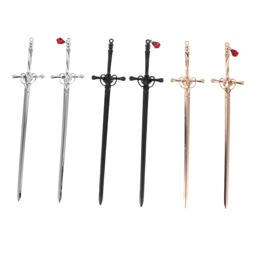 DECOMELODY 6 Stück Teiliges Neue Chinesische Haarnadeln aus Robustem Metall Antiker Stil Vielseitig für Stilvolle Dutts und Haarschmuck Einfache Anwendung für Damen und Verschiedene Haartypen von DECOMELODY