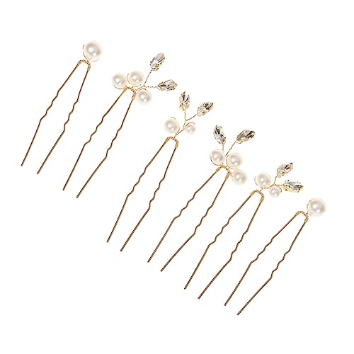 DECOMELODY 6 Stück U Förmige Haarnadeln mit Perlenbesatz Eleganter Brautschmuck für Hochzeit und Besondere Anlässe Passend für Verschiedene Frisuren und Haarfarben Goldfarben Modisch und DECOMELODY 6 Stück U Förmige Haarnadeln mit Perlenbesatz Eleganter Brautschmuck für Hochzeit und Besondere Anlässe Passend für Verschiedene Frisuren und Haarfarben Goldfarben Modisch und von DECOMELODY