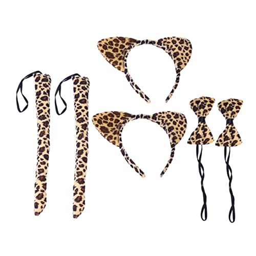 DECOMELODY 6Stücke Katzenohr Haarreif Teiliges Kostümzubehör mit Fliege und Fasching Karneval und Kostümpartys Lustiges Katzenohren Design mit Leopardenmuster DECOMELODY 6Stücke Katzenohr Haarreif Teiliges Kostümzubehör mit Fliege und Fasching Karneval und Kostümpartys Lustiges Katzenohren Design mit Leopardenmuster von DECOMELODY