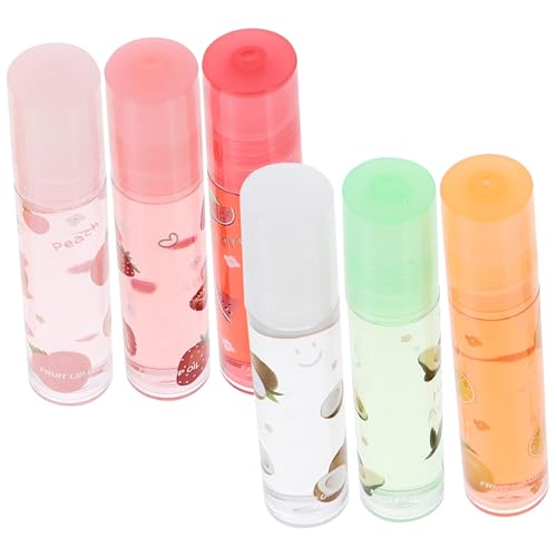DECOMELODY 6stücke Fruchtgeschmack Lippenstifte Feuchtigkeitsspendende Transparente Lippenpomade Lippenschutz Für Damen Herren von DECOMELODY