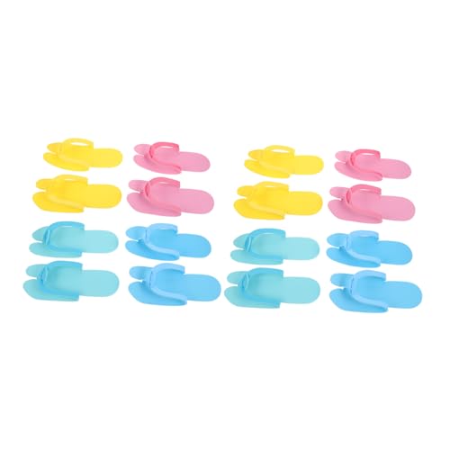 DECOMELODY 8 Paare EVA Einweg Slipper Bunte Elastische Anti rutsch Hotel Hausschuhe Für Damen Herren Spa Bad Duschschuhe Gäste Pantoffeln Reise von DECOMELODY