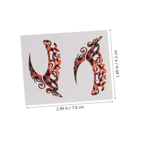 DECOMELODY 8 Paare Selbstklebende Eyeliner Dekoration Aufkleber Lidschatten Gesichtsschmuck Dauerhaft Geeignet für Frauen Mädchen als Temporäre Tattoo Alternative von DECOMELODY