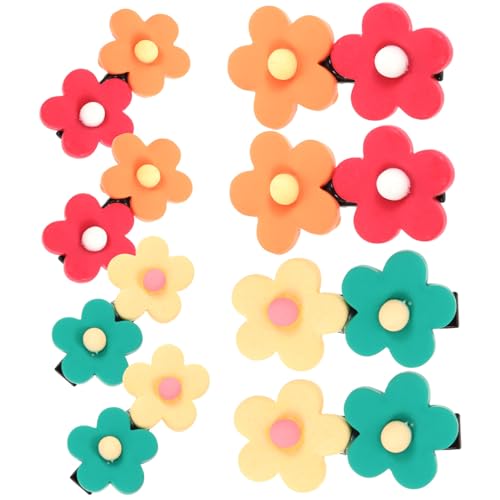 DECOMELODY 8 Stck Teiliges Kleine Bunte Blumen Haarspangen für Mädchen Niedliche Haarklammern in Candy Farben Geeignet für Alltag Partys und Festliche Anlässe Kreative Haarschmuck von DECOMELODY
