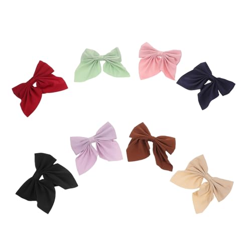 DECOMELODY 8 Stück Japanische Haar Accessoires Haarschleifen Clips Haarschleifen Für Kleine Mädchen Schleifen Clips Für Frauen Metall Haarnadel Schleife Mädchen Haar Accessoires von DECOMELODY
