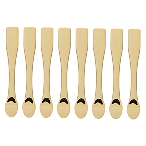 DECOMELODY 8 Stück Kosmetik Löffel Abs Make up Spatel Gesichtscreme Löffel Für Hautpflege Und Kosmetik Vielseitig Einsetzbar Goldene Farbe Für Zuhause Und Salons von DECOMELODY
