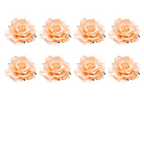 DECOMELODY 8stücke Teiliges Blumenbroschen Aus Lebensechte Rosen-anstecker Für Damen Hochzeits Und Mode-accessoires Elegante Anstecknadel Für Kleider Taschen Und Jacken Champagnerfarbe von DECOMELODY