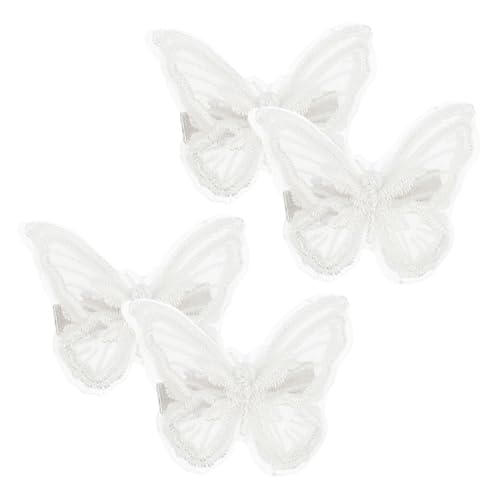 DECOMELODY 9paare Schmetterlingsclip Schleifenknotenclip Stickspange Mädchen Haarschleife Alligator Haarspange Bogen Knoten Haarclip Für Mädchen in Ansprechenden Farben von DECOMELODY