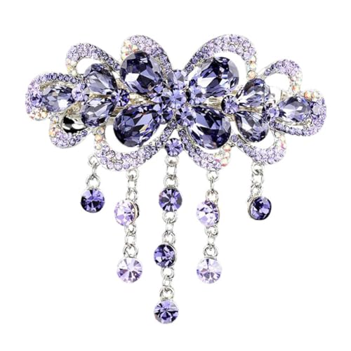 DECOMELODY Frühlingshaarspange Mit -strass Automatische Haarspange Haarstyling-haarspange Französische Für Mädchen Kopfschmuck Für Dicke Dünne Glatte Lockige Oder Lange Haare von DECOMELODY