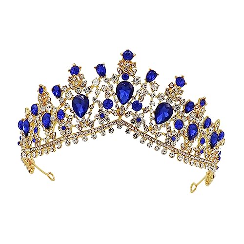 DECOMELODY Barock Brautkrone mit Funkelnden Strasssteinen Hochzeit Haarschmuck Glänzende Prinzessin Tiara für Damen Perfektes Accessoire für Hochzeitskleid und Fotoshooting von DECOMELODY