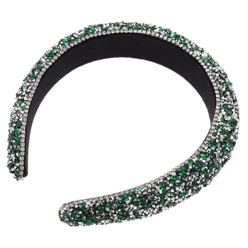 DECOMELODY Barock Haarband mit Strasssteinen Breites Tragbares Verschleißfestes Haarreif accessoire für Damen und Mädchen Eleganter Haarschmuck für Festliche Anlässe und Partys von DECOMELODY