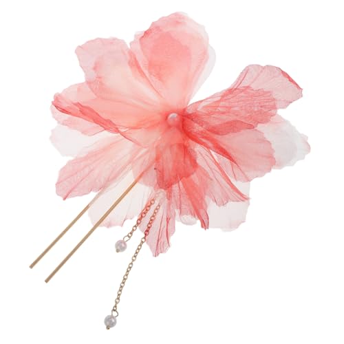 DECOMELODY Blumenperlen-haarspange Im U-format Handgefertigte Haarklammern Mit Floralen Verzierungen Und Perlen Für Und Elegante Anlässe Einzigartiges Accessoire Für Damen von DECOMELODY