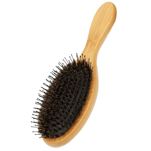 DECOMELODY Boar Bristle Haarbürste mit Naturborsten Massierende Holzkamm Glättend und Entwirrend Rutschfester Griff Schonend für Damen mit Langem und Dickem Haar Tragbare Stylingbürste DECOMELODY Boar Bristle Haarbürste mit Naturborsten Massierende Holzkamm Glättend und Entwirrend Rutschfester Griff Schonend für Damen mit Langem und Dickem Haar Tragbare Stylingbürste von DECOMELODY