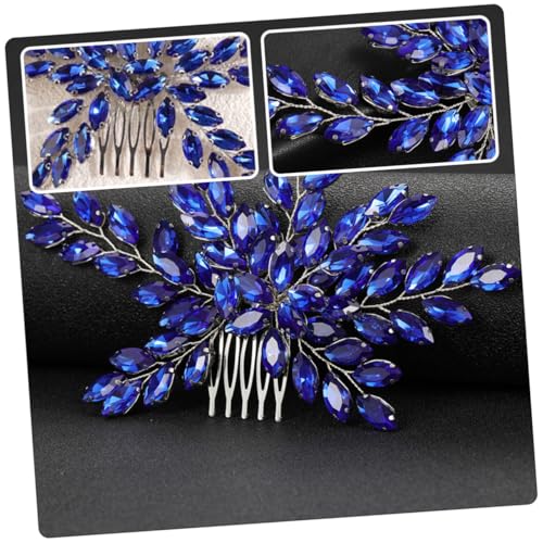 DECOMELODY Braut Haarkamm mit Strahlenden Kristallen Silberfarbene Haarschmuck Steckkamm für Hochzeit Brautschmuck Haarnadeln Komfortabel und Langlebig Geeignet für Verlobung Fotoshooting von DECOMELODY