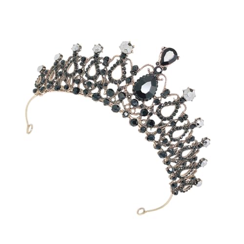 DECOMELODY Braut Tiara Krone Kopfschmuck Barock Vintage Stil für Hochzeit Festzug Damen Mädchen Brautaccessoire Glänzend von DECOMELODY