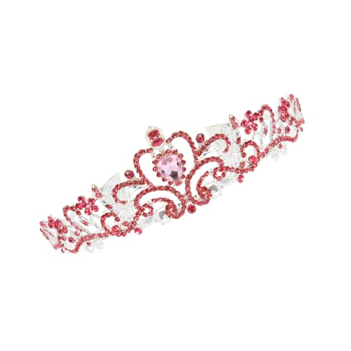 DECOMELODY Braut Tiara mit Funkelnden Strasssteinen Langlebige Legierungskrone Modischer Kopfschmuck für Hochzeit Party und Fotoshooting Stylisches Accessoire für Braut und Mädchen von DECOMELODY