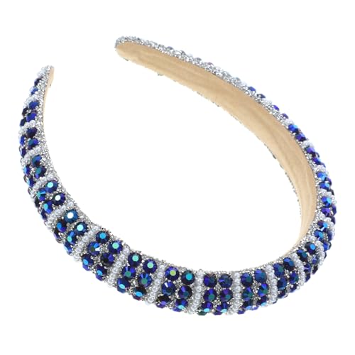 DECOMELODY Breites Damen Haarband mit Strasssteinen Minimalistisches Stirnband Leicht und Bequem Langlebig Verarbeitet Modisch für Festliche Anlässe und Alltag Geeignet von DECOMELODY