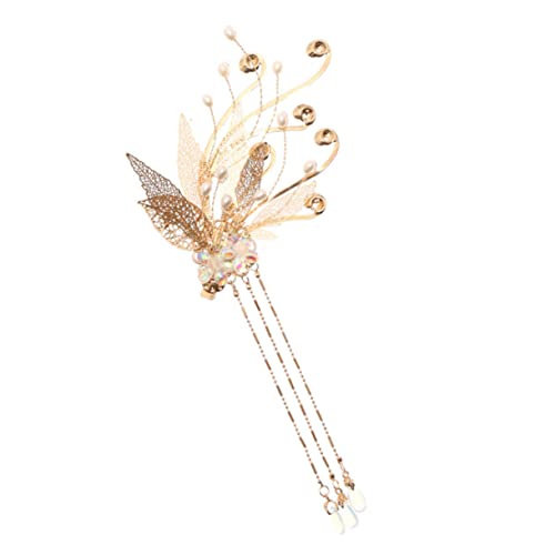 DECOMELODY Chinesischer Haarclip Mit Quaste Und Kristallsteinen Handgefertigter Klassischer Haarstab Für Cosplay Hanfu Und Kimono Elegantes Haarschmuck Damen Und Mädchen DECOMELODY Chinesischer Haarclip Mit Quaste Und Kristallsteinen Handgefertigter Klassischer Haarstab Für Cosplay Hanfu Und Kimono Elegantes Haarschmuck Damen Und Mädchen von DECOMELODY