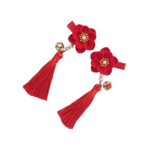 DECOMELODY Chinesischer Stil Haarklammer mit Quaste für Mädchen Dekorativer Haarclip Passend zu Hanfu und Neujahrsfest Leichter und Fester Eleganter Haarschmuck in Rot DECOMELODY Chinesischer Stil Haarklammer mit Quaste für Mädchen Dekorativer Haarclip Passend zu Hanfu und Neujahrsfest Leichter und Fester Eleganter Haarschmuck in Rot von DECOMELODY