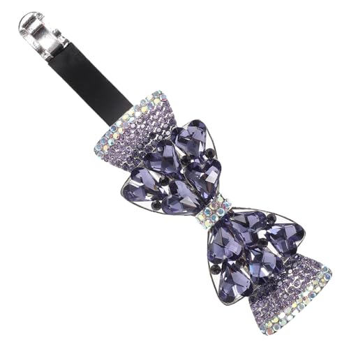 DECOMELODY Damen Haarklammer mit Strasssteinen Großer Metallischer Haarclip Robuster und Eleganter Schleifen Haarschmuck Funkelnde Haarspange für Verschiedene Frisuren Glatte Oberfläche von DECOMELODY
