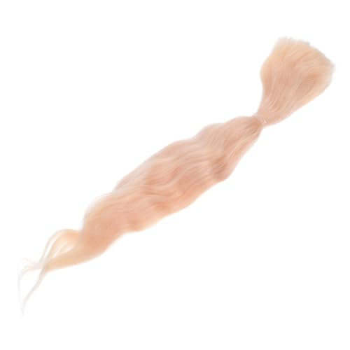 DECOMELODY Doll Hair Wefts Curly Synthetic Wig Replacement für Puppen Bastelbedarf Vielseitig für Kostümpartys Rollenspiele und Dekoratives Styling Leicht zu Installieren Langlebig und von DECOMELODY