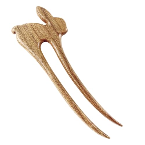 DECOMELODY Einstellbare Holzgabel Haarnadel für Dutt Damen Handgefertigter Chinesischer Haarstab aus Sandelholz Klassischer Haarschmuck für Haarknoten und Stilvolle Frisuren Geschenkidee für von DECOMELODY