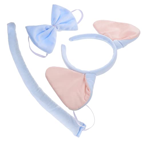 DECOMELODY Elefantenohren Stirnband Set Mit Fliege Und Für Cosplay Kostümparty Geburtstag Junge Mädchen Und Erwachsene Hautfreundlich von DECOMELODY