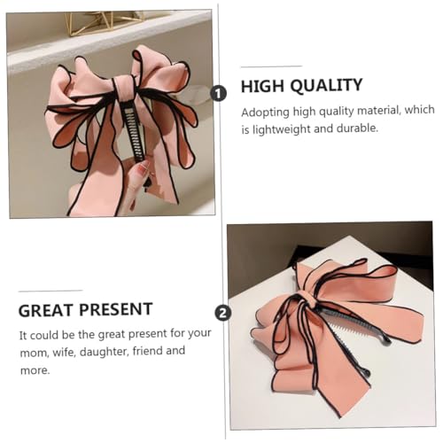 DECOMELODY Elegante Bananenspange Damen Bowknot Haarclip mit Krallenverschluss Geeignet für Feines Mittleres Haar Langlebiges Material Modisches Accessoire für Pferdeschwanz und von DECOMELODY