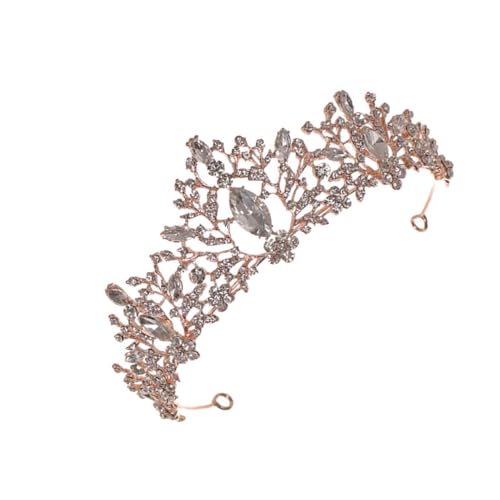 DECOMELODY Elegante Kristallkrone Braut Haarschmuck Roségold Vintage Stil Hochzeit Tiara Damen Kopfschmuck Langlebig Beständig für Brautjungfern und Besondere Anlässe DECOMELODY Elegante Kristallkrone Braut Haarschmuck Roségold Vintage Stil Hochzeit Tiara Damen Kopfschmuck Langlebig Beständig für Brautjungfern und Besondere Anlässe von DECOMELODY