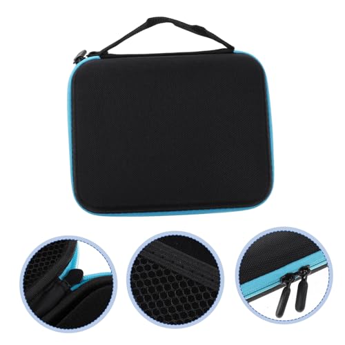 DECOMELODY Essentielle Öl Aufbewahrungsbox Fächer Tragetasche mit Polsterschutz und Reißverschluss für Ätherische Öle Nagellack Organizer Robust Flexibel Blau von DECOMELODY