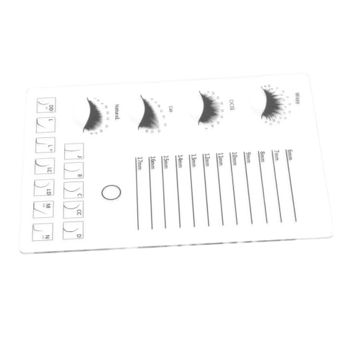 DECOMELODY Eyelash Grafting Display Board Groß Transparent Lash Organizer für Beauty Salon und Persönliche Nutzung Langlebig Sicher mit Glatten Kanten für Falsche Wimpern Planting von DECOMELODY