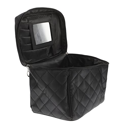 DECOMELODY Faltbare Kosmetiktasche mit Spiegel Großer Multifunktionaler Wasserdichter Reise Organizer für Make Up und Toilettenartikel für Passend für Fitness und Reisen von DECOMELODY