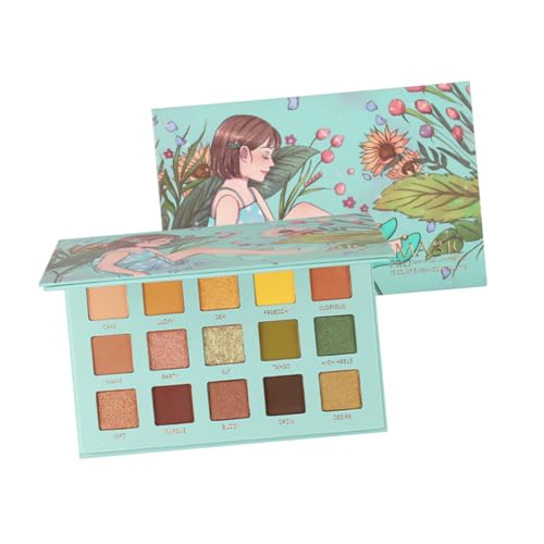 DECOMELODY Farben Lidschattenpalette Pearly Lustre Kompakt Hochpigmentiert Tragbar Für Anfänger Mädchen Frauen Makeup Zubehör von DECOMELODY